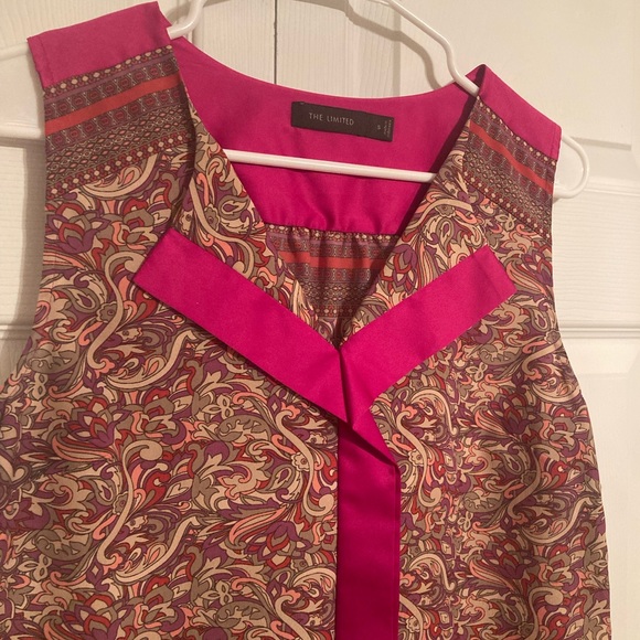 The Limited Pink Multicolor Sleeveless Blouse - Picture 4 of 4